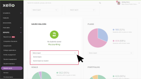 Select Report under Saved majors